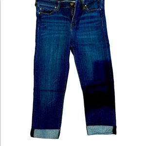 Blue color stretchy pants, Crop style  P 8/29